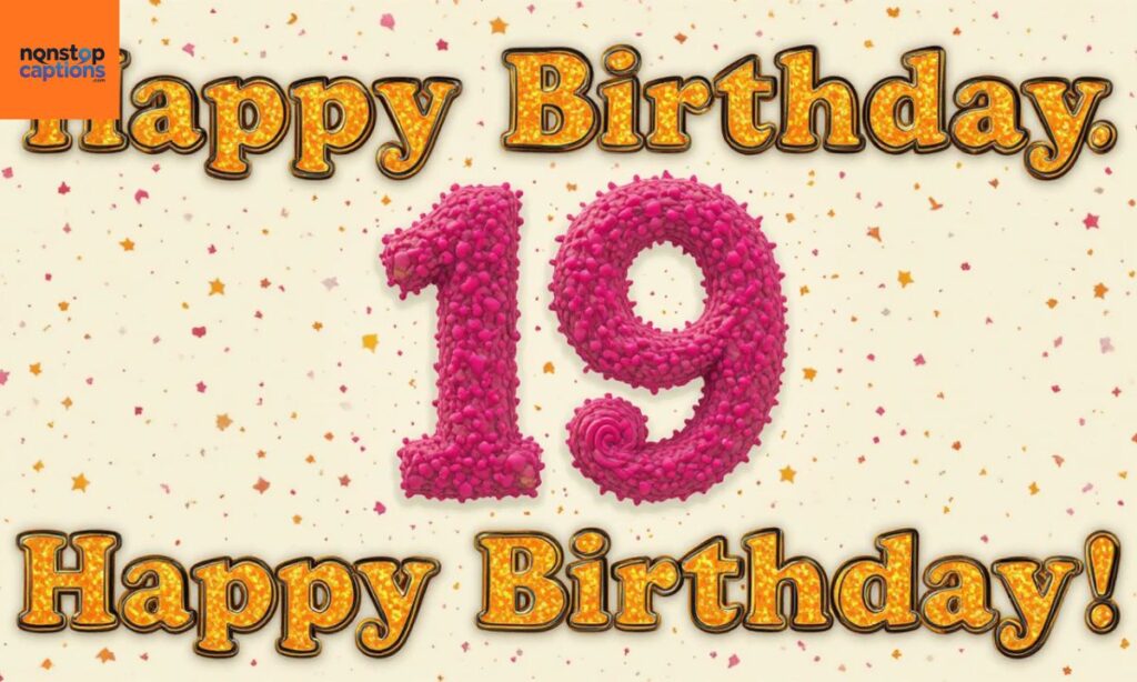 19th Birthday Captions for Friends