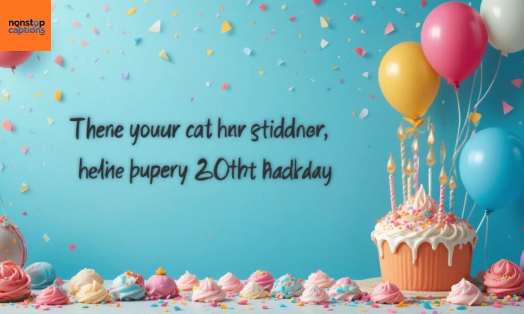 Cute 20th Birthday Captions