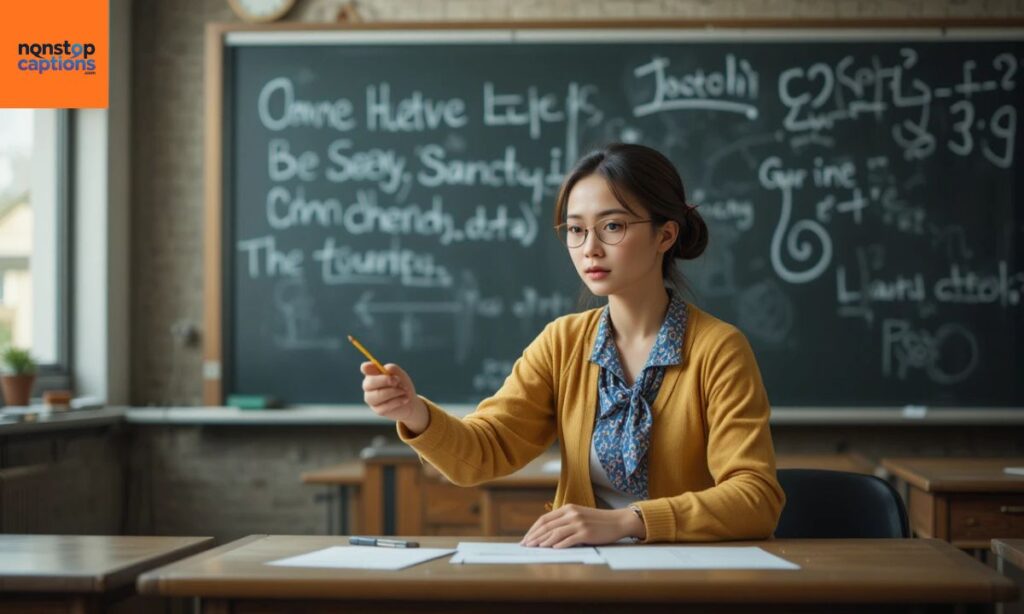 Fashion-Lover Teacher Captions