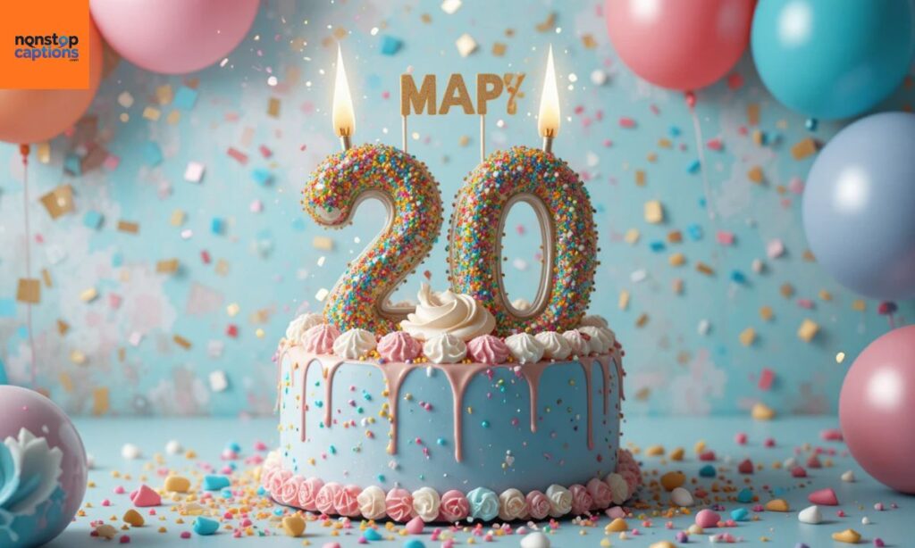 Funny 20th Birthday Captions