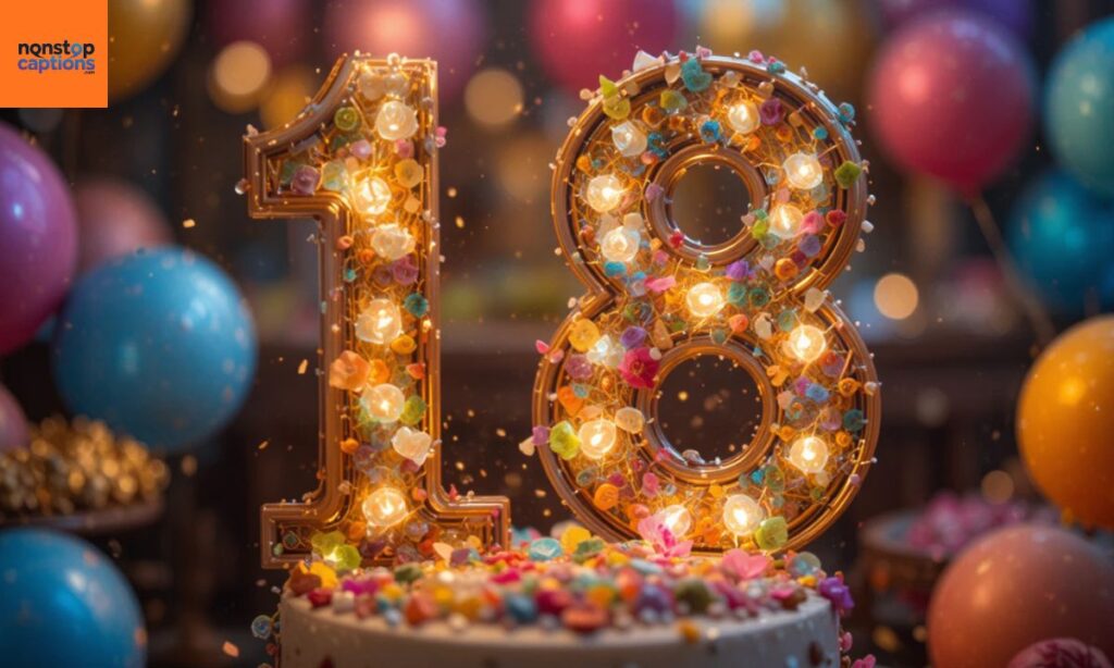 Humorous 18th Birthday Captions