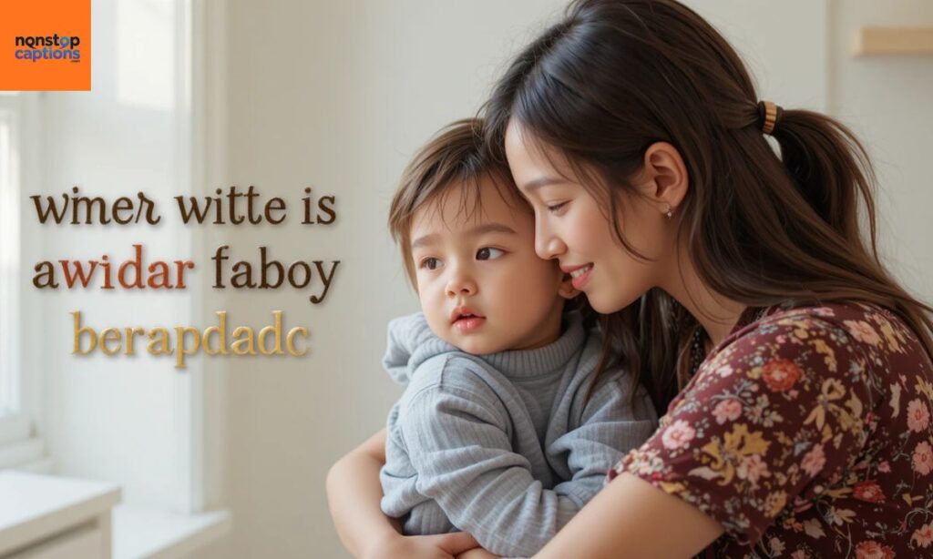 Mother and Son Bonding Captions for Childhood Memories