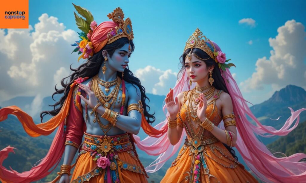 Radha Krishna Festival Captions for Spiritual Celebrations