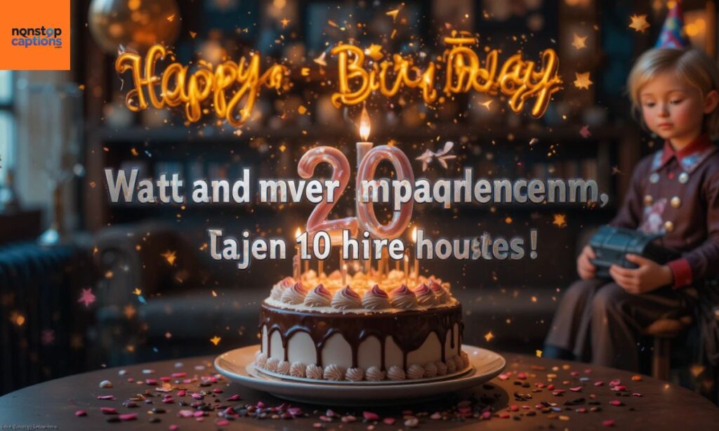 Short 20th Birthday Captions for Yourself