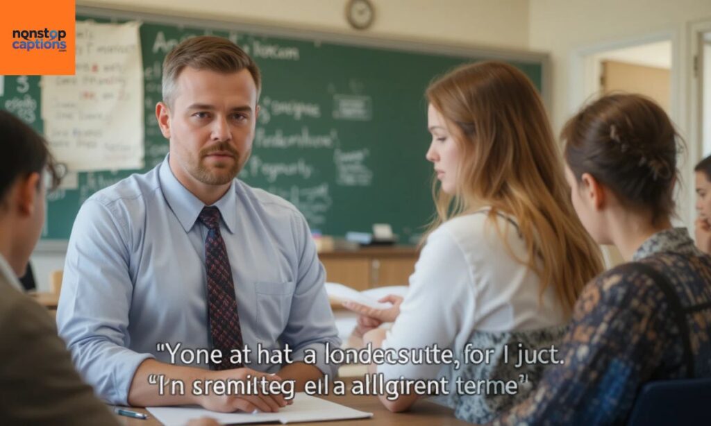 Short Captions for Teachers