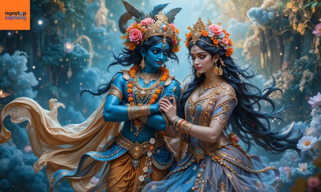 Short Radha Krishna Captions for Instagram