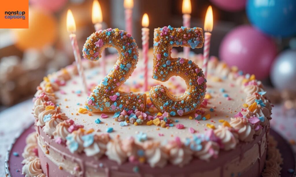 Short Sweet 25th Birthday Captions