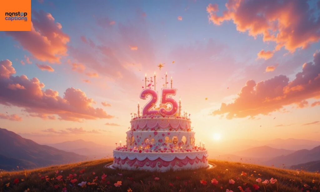 Unique 25th Birthday Captions for Yourself