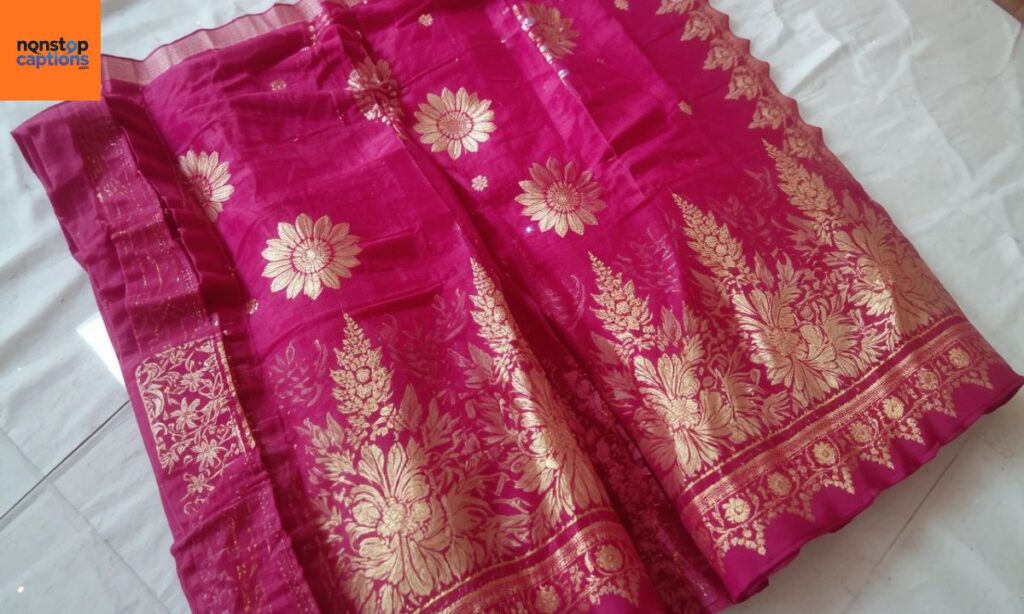 Saree Attitude Caption in Marathi