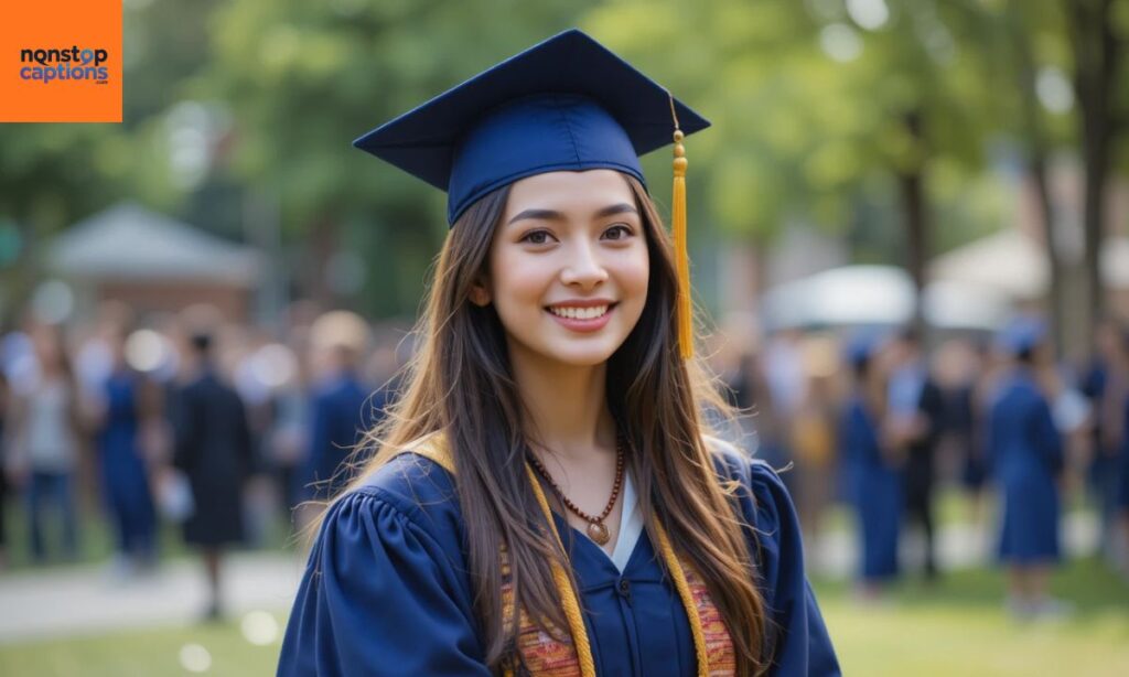 Short Graduation Captions with Friends