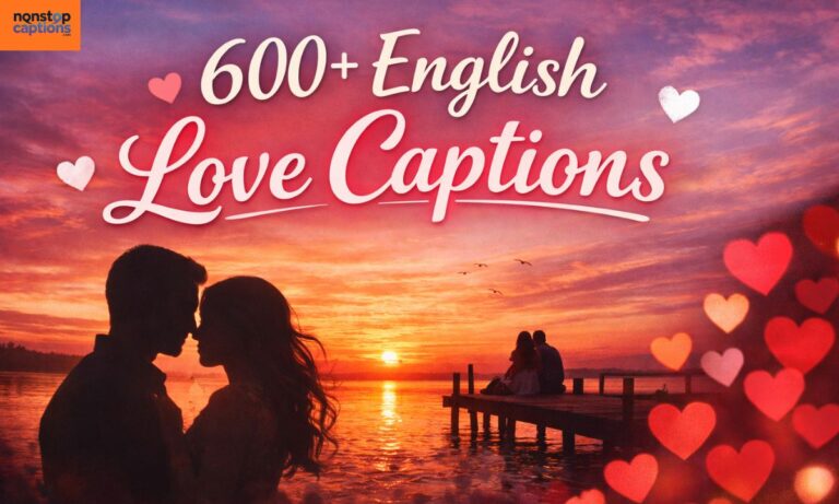 600+ English Love Captions