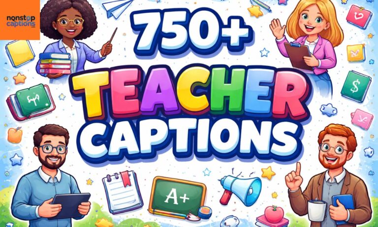 750+ Teacher Captions
