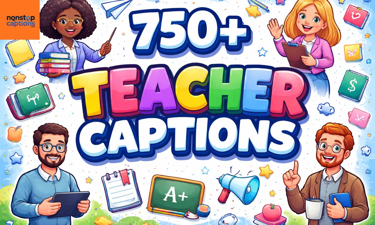 750+ Teacher Captions