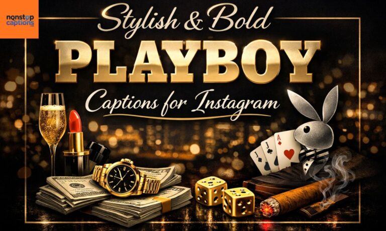 Stylish & Bold Playboy Captions for Instagram