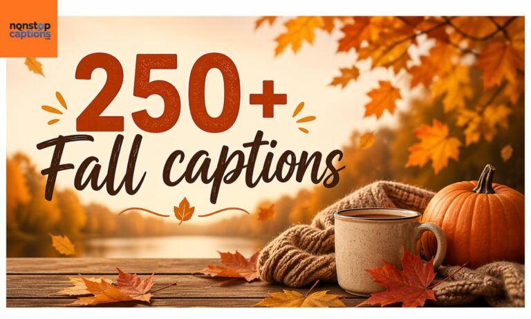 250+ Fall captions