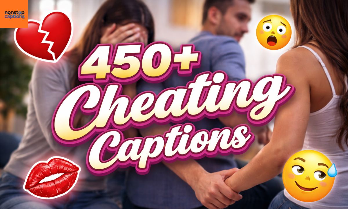 450+ Cheating Captions