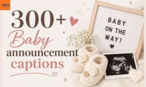 Baby announcement captions