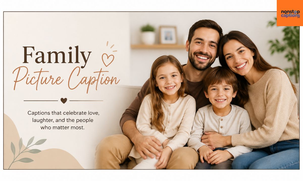 Family Picture Caption