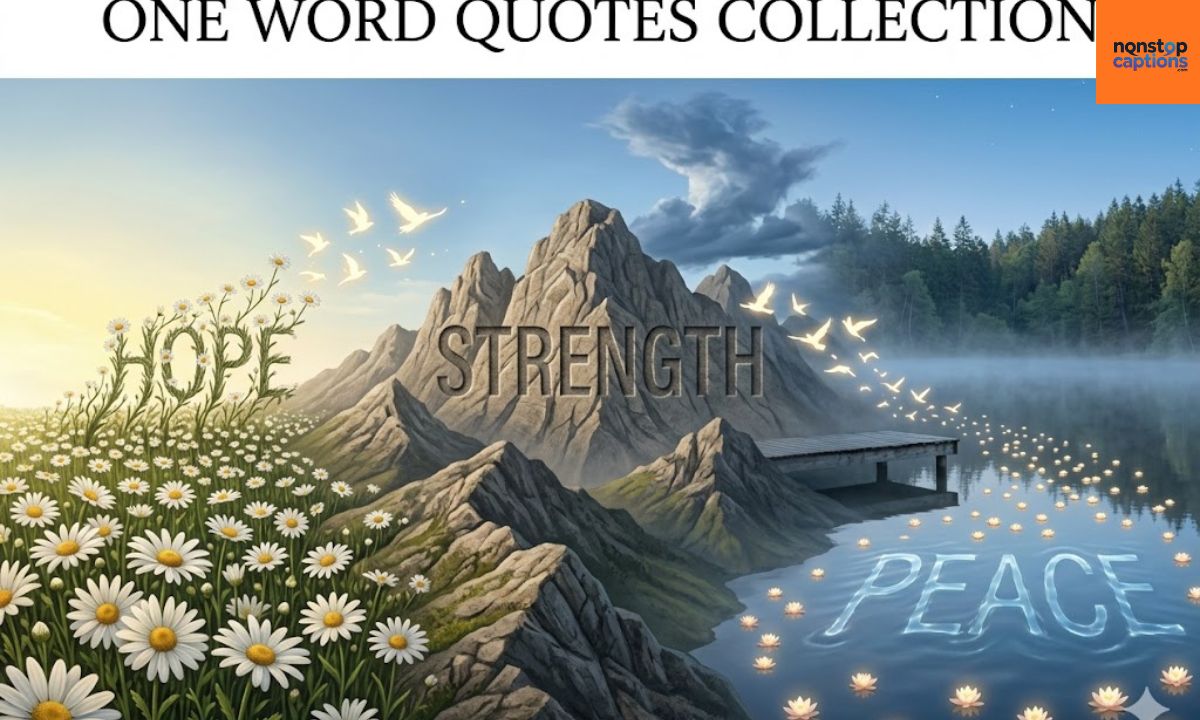 One Word Quotes Collection