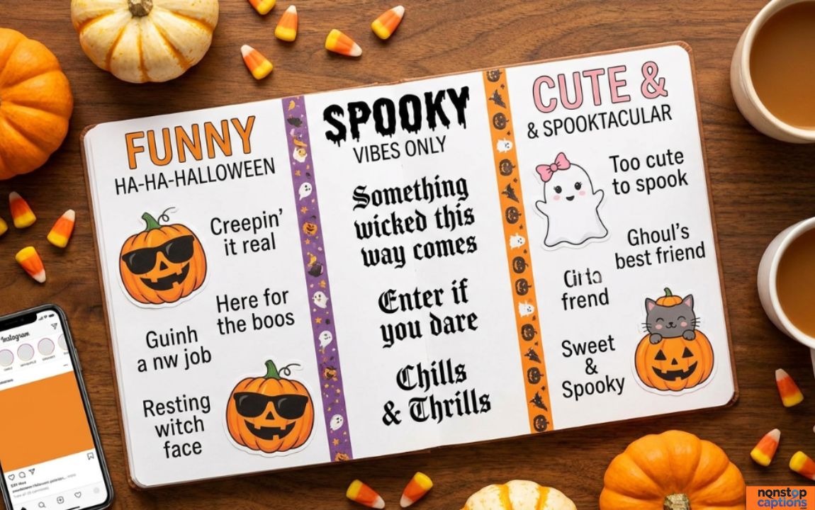200+ Halloween Captions for Instagram (Funny, Spooky & Cute Ideas)